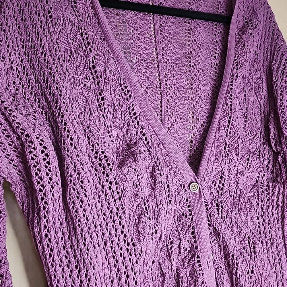 Torrid Purple Knit Cardigan Sweater